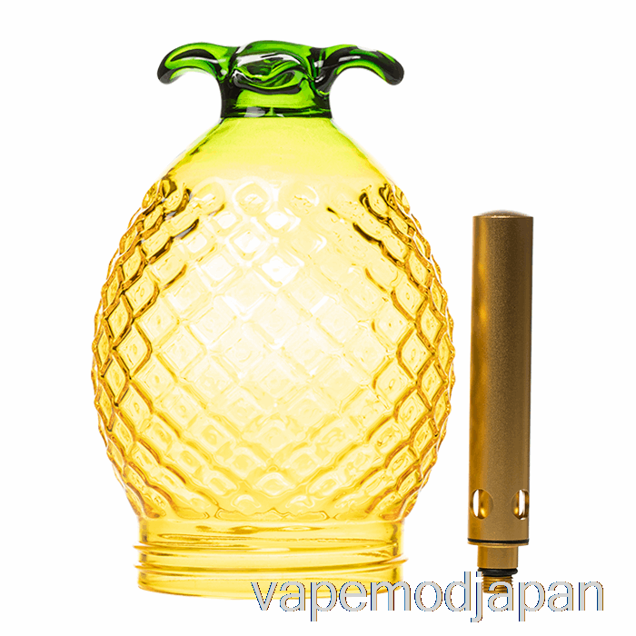 VAPE ジャパン スタンデングラス 色ガラスグローブ パイナップル